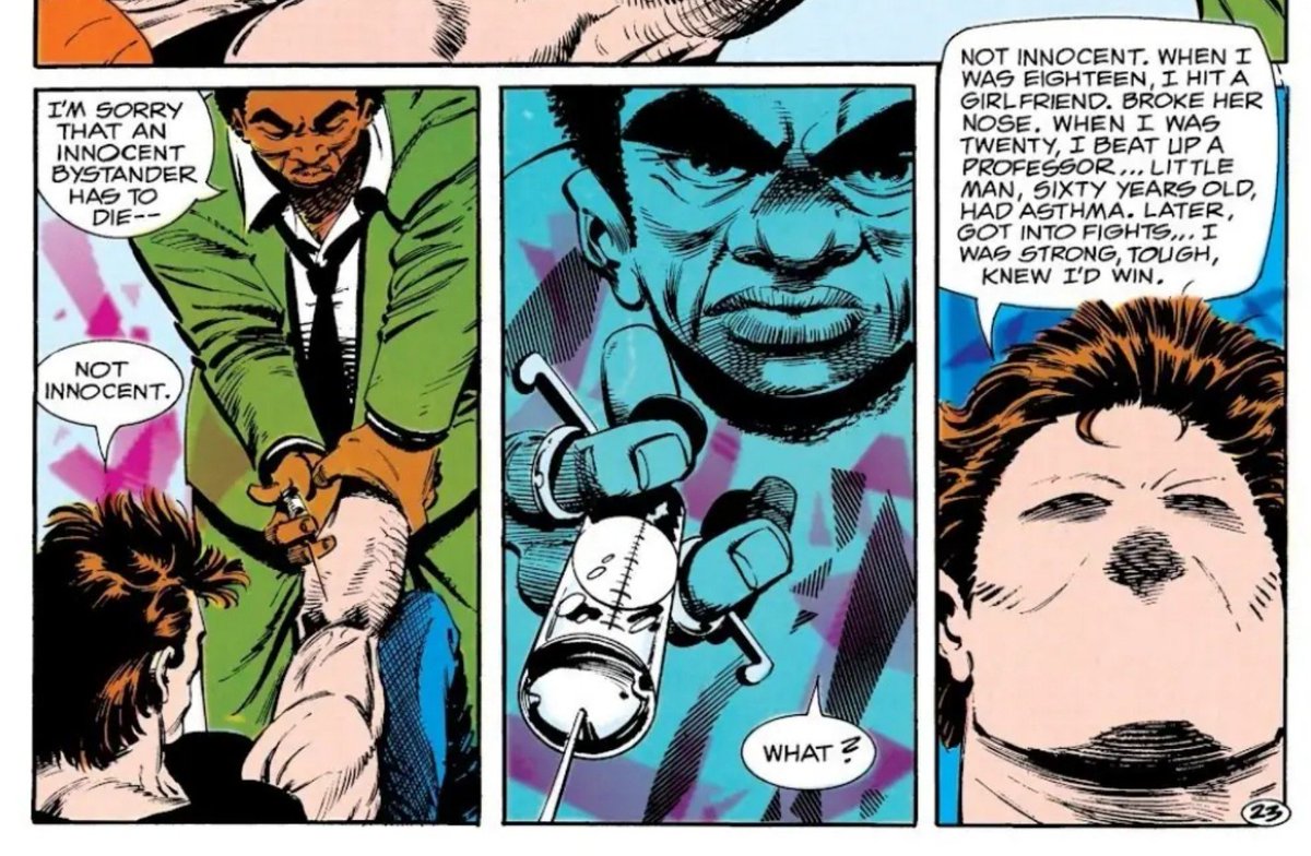 GothamPosting's tweet photo. The Question issue #8 "Mikado" is another great issue. It confronts us with Vic's belief in change and the concept of altruism itself.

This is by far one of the best comics to ever break down the concept of forgiveness without being preachy or ignorant.

O'Neil and Cowan🔥 https://t.co/W4w3jMZdya