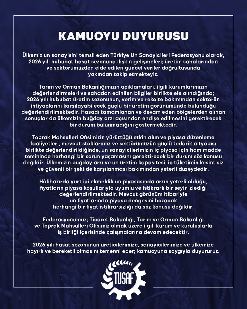 UnFederasyonu's tweet photo. Kamuoyunun bilgilerine saygılarımızla sunarız.

#TUSAF https://t.co/KHpGe0lqkk