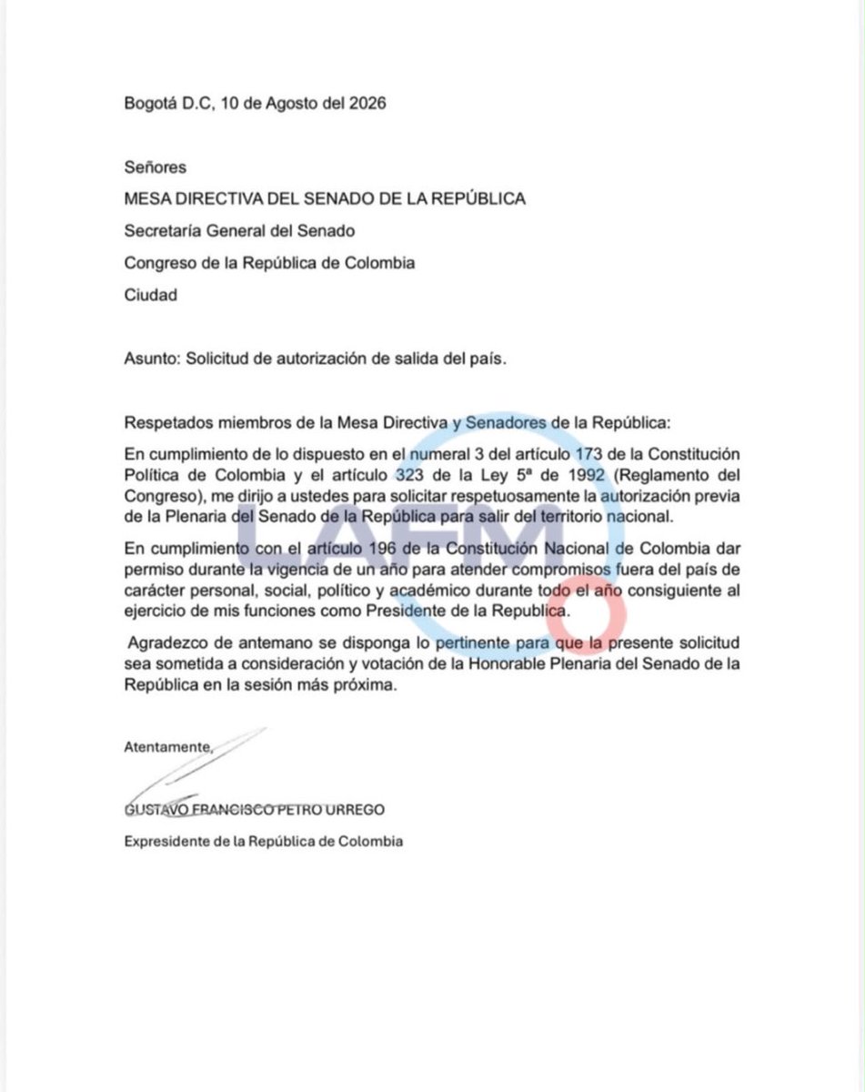 NEPTUNO92073415's tweet photo. Señores @SenadoGovCo tienen que evitar que @petrogustavo huya del país, teniendo serias investigaciones a cuestas, si este delincuente sale del país no regresará nunca @ABDELAESPRIELLA @jrestrp Eviten la fuga https://t.co/gkYXZikrMC