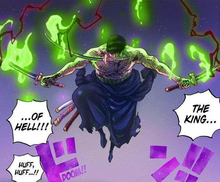 AkagamiShamr's tweet photo. @P91588khalil #ONEPIECE1190
More, Zoro After defeating King said 'I'll become the King of Hell'.
So he is still not King of Hell.
When he Will become King?
For he once he Will control Enma and his CoC? Why?
'Enma-O' is the King of Hell so makes sense that inside Enma lives a 'Demon'. https://t.co/dJKXdEnoov