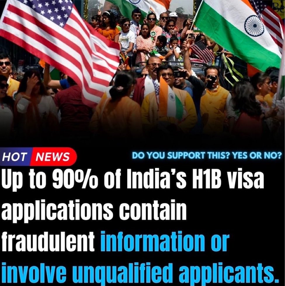DoDeportations's tweet photo. Every single Indian is here through fraud. 

Every single Indian must go back. https://t.co/u7UoYReRyI
