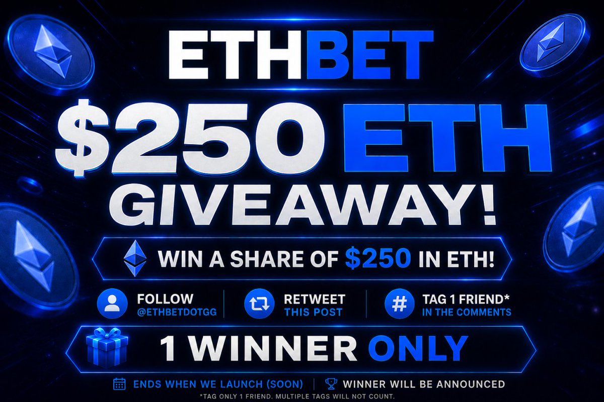 dizzyrefs's tweet photo. We launch in 9 days. 🥳

To celebrate, we are giving away $250.

To enter:
⚪️Follow us &amp; @ethbetdotgg 
⚪️Like + Repost this
⚪️Join Discord: https://t.co/CiGoPWX3qW (show proofs)
Winner announced on launch day!👀 https://t.co/Q7urHugohk