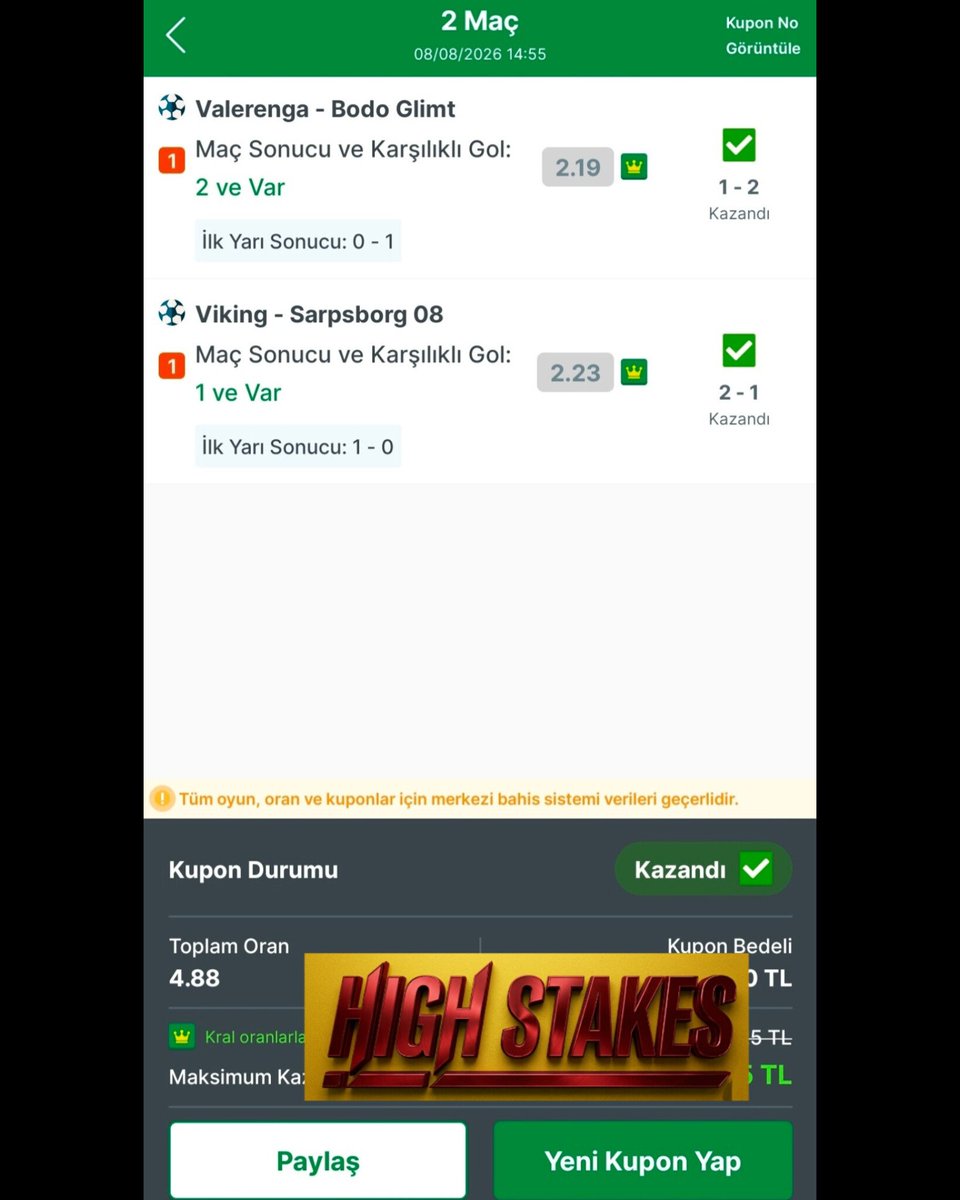 xhighstakes's tweet photo. Yeni başlayan liglerin en az
 bir iki haftaya ihtiyacı olduğunu gördük. Aradan sonra devam eden liglerin de çalışandan çok çalışmayan verilerini.
Özellikle Molde maçının incelenmesi gerekir,yüzlerce kişiyi mutlu edecek
bir maçtı ama enteresan işler döndü .
Yüksek verili Varnamo maçı da Helsingborg'un beceriksizliği nedeniyle 
3 farklı ikiliyi tekte bıraktı.
✅17.35 Oran  Skor paterni⚡
✅Taraf&kg 

Yarın ve Perşembe günü X için paylaşım olacak ,
Herkese iyi haftalar arkadaşlar 👋