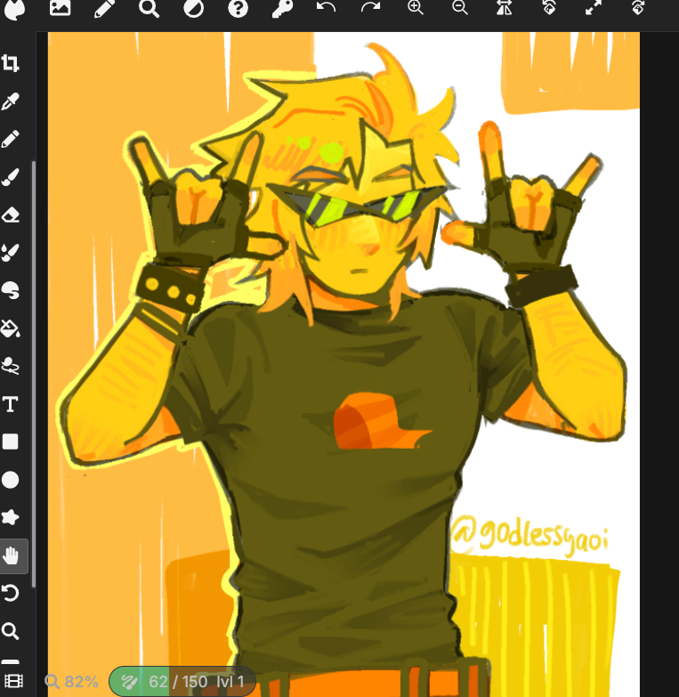 godlessyaoi's tweet photo. dirk i drew for a photocard exchange #homestuck https://t.co/5qg9SYvXXc