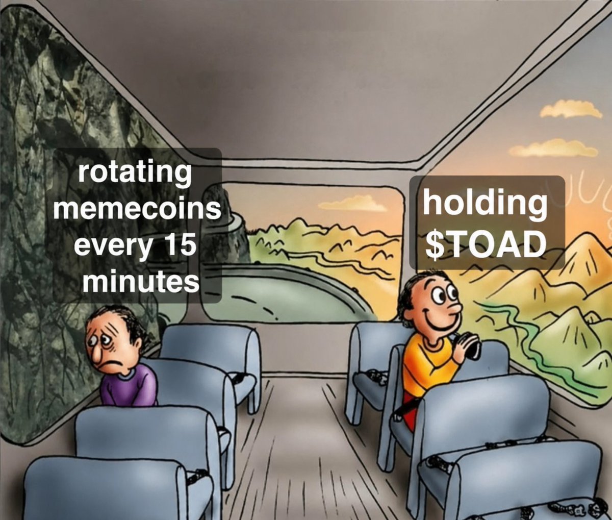 zksemo's tweet photo. I think $TOAD is still massively underestimated.
$15M market cap?! seriously?

You don't need a complicated narrative when the meme speaks for itself.

Billions 🐸 https://t.co/ujSjqWy7jU