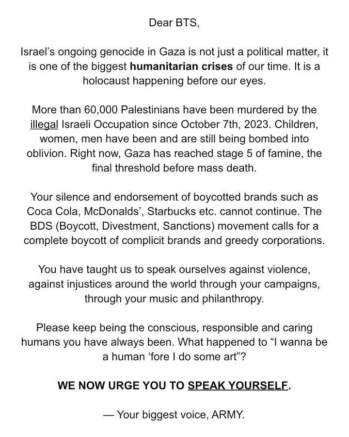 btsdrm's tweet photo. #하이브는시오니스트를퇴출하라 
#HYBEDivestFromZionism 
@BTS_twt https://t.co/JkbfCpQXYS