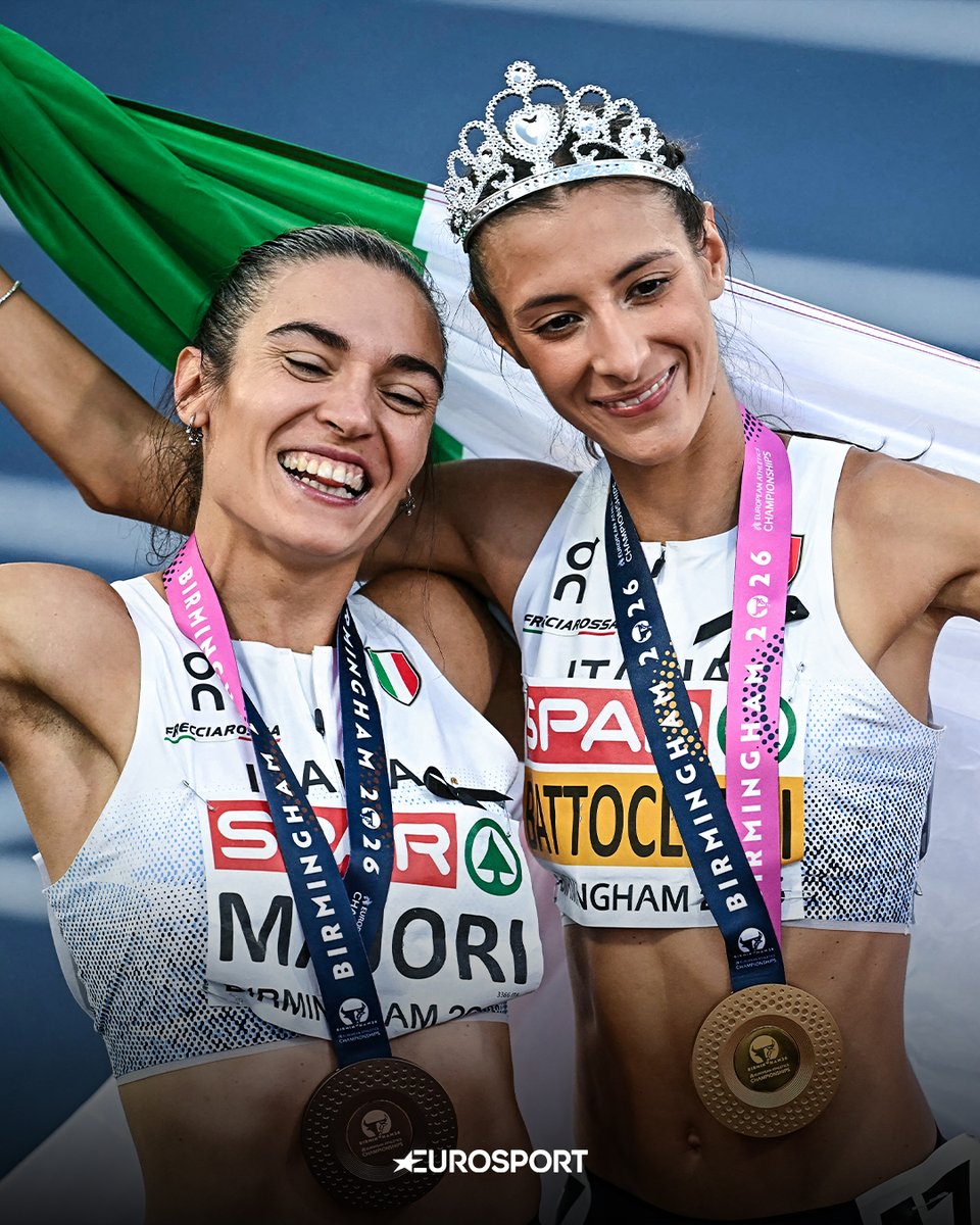 Eurosport_IT's tweet photo. Semplicemente 𝗤𝗨𝗘𝗘𝗡 Nadia ✨👸🇮🇹

#EuropeanAthletics #Birmingham2026 #Battocletti https://t.co/CdR8IBe5lq