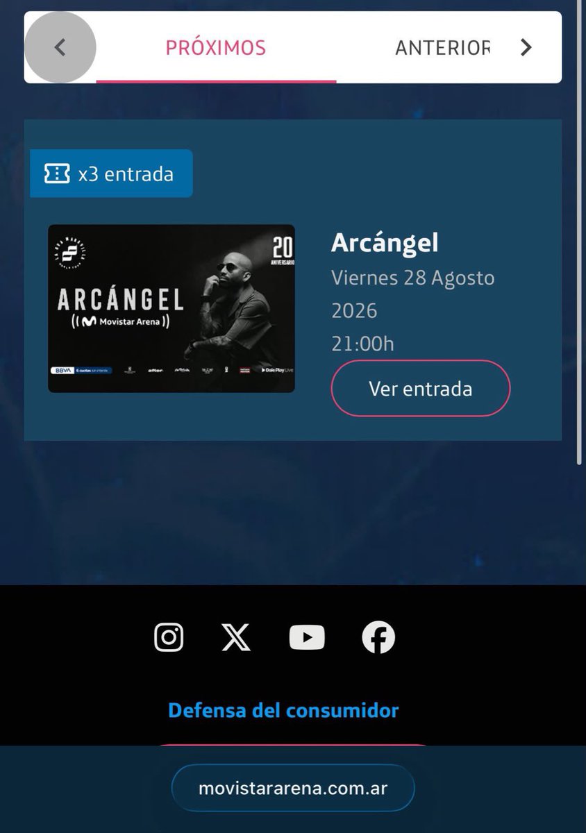 kurtscobss's tweet photo. VENDO ENTRADASS para ARCANGEL en Argentina!!!

Me re ayudan compartiendo!!!

Si tienen alguna duda me escriben al privado!!!

Vendo/ Arcangel/ Compro/ Movistar Arena/ Argentina

#Arcangel #arcangel #MovistarArena #Argentina https://t.co/gXSbk1LLzA