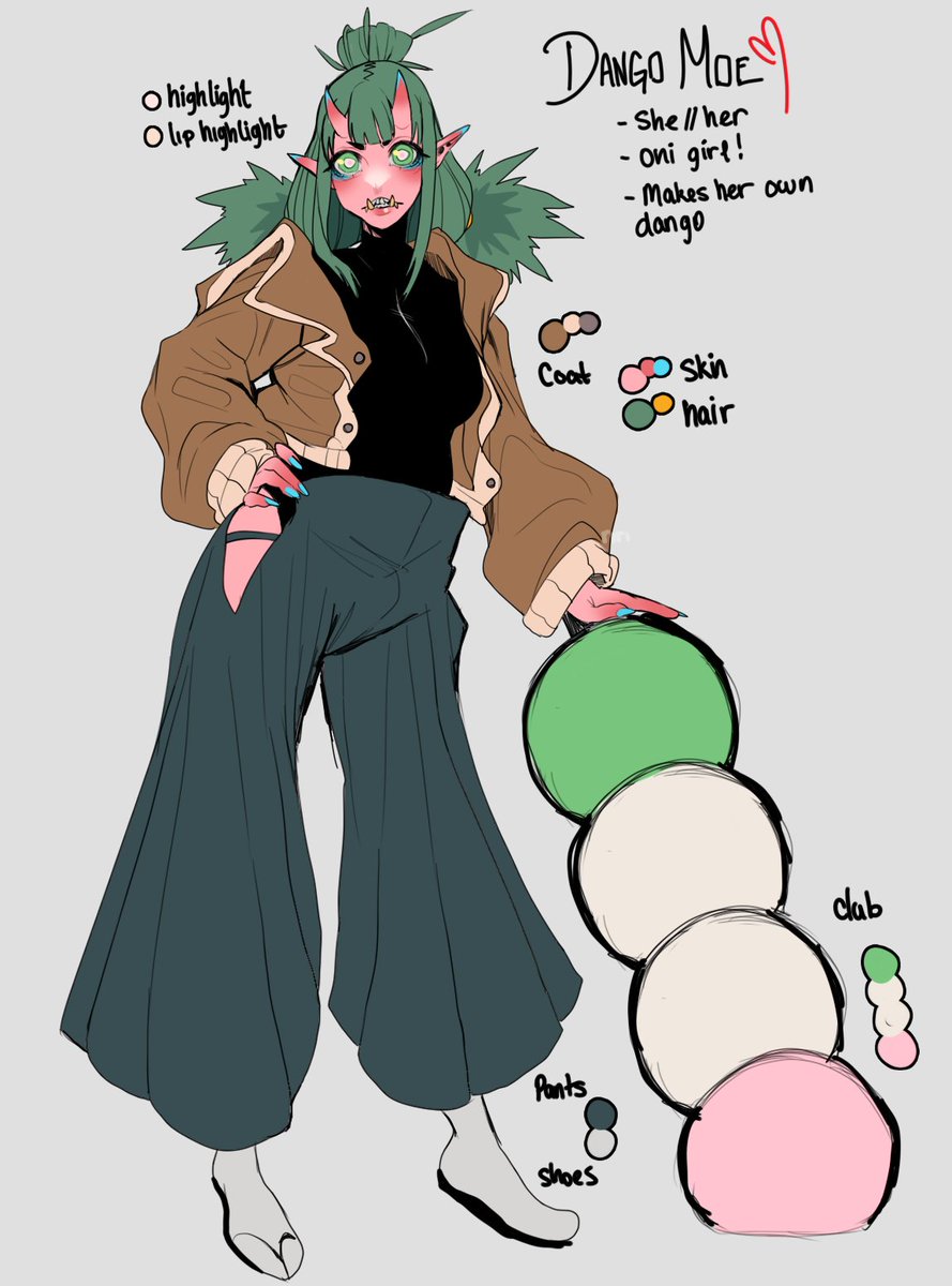 kewpiemayocat's tweet photo. Another oc revamp lol 🍡 https://t.co/YbHaCQDLwX