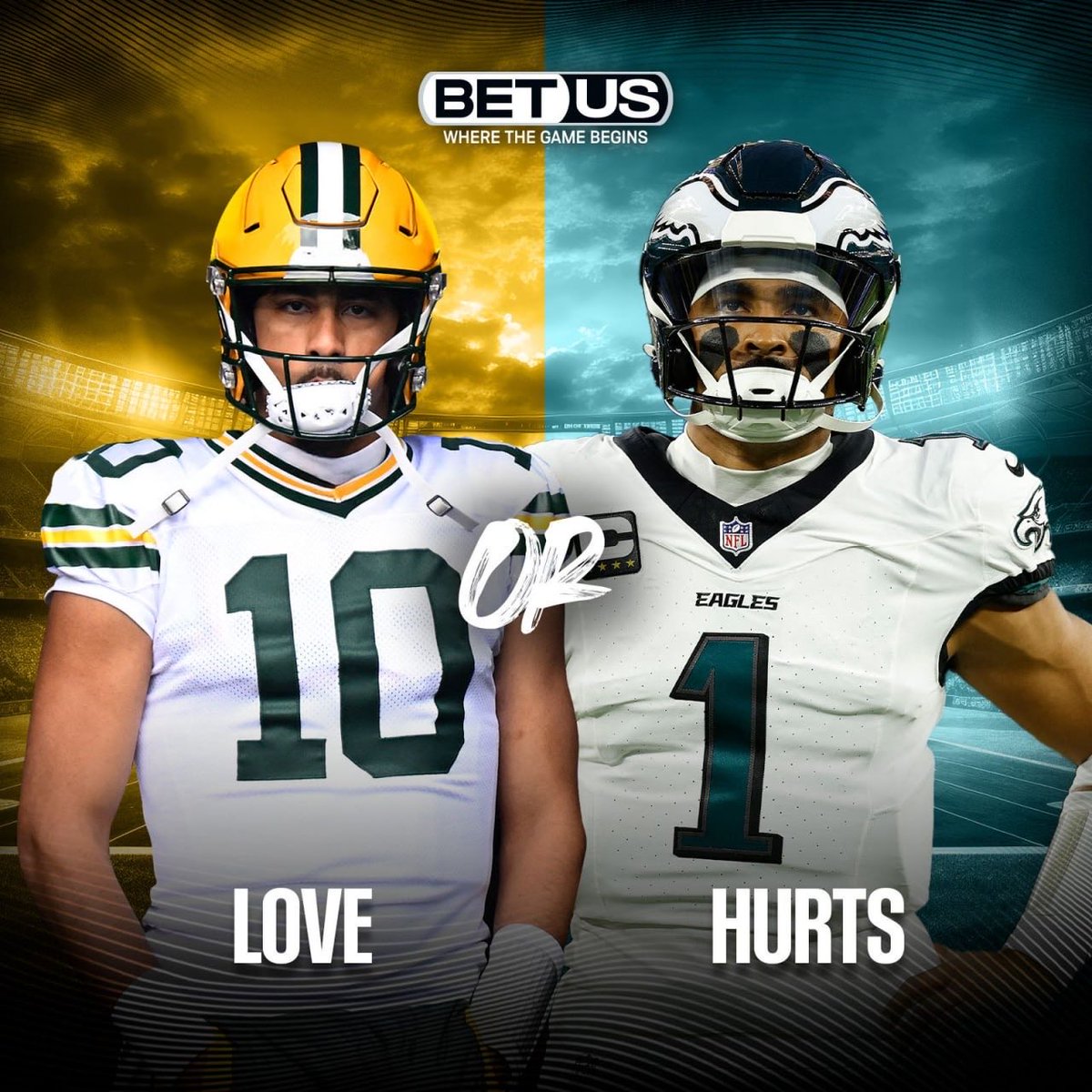 NFL_Talk_Sports's tweet photo. Which QB would you rather have this season?

🔁 Packers’ QB Jordan Love
❤️ Eagles’ QB Jalen Hurts https://t.co/NZHkeyBHWo