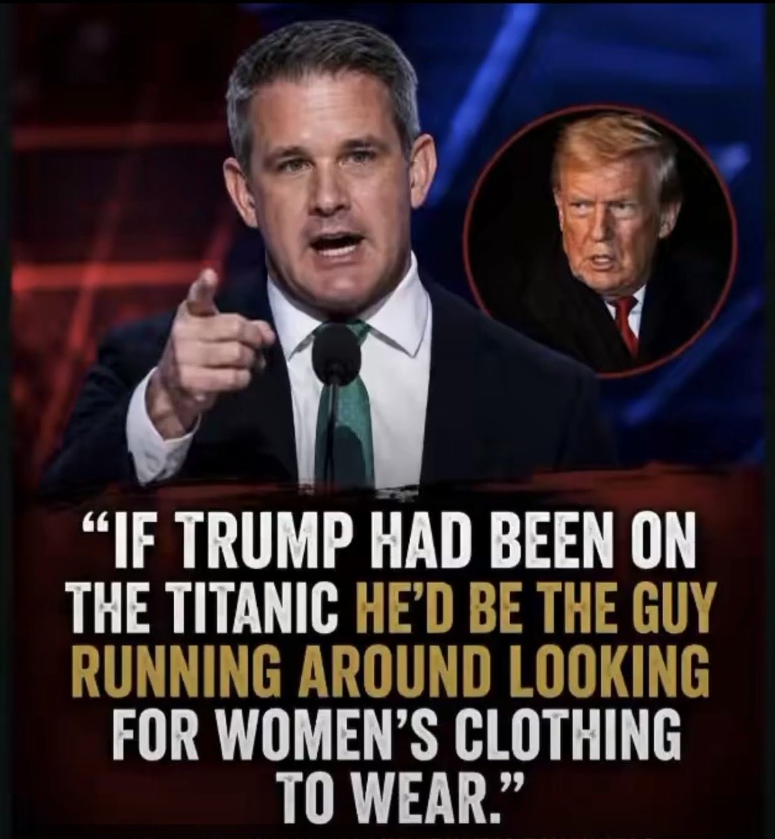 bluhue123's tweet photo. Who agrees with Adam Kinzinger? 

✋ https://t.co/s40MA1eufQ