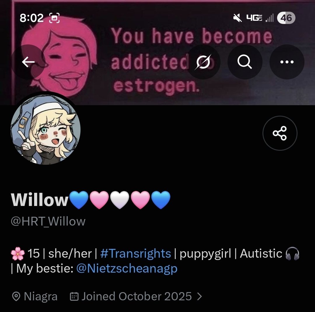 MadamSavvy's tweet photo. That thing that troonies say never happens which happens all the time! an actual 24 year old troon is "besties" with a poor autistic kid, grooming it. 

This is what they do, "crack eggs"

this is disgusting and should be reported. in no universe should some 24 year old have access to a CHILD like this.