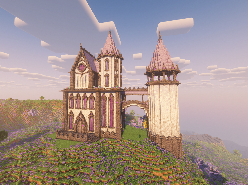 delle's tweet photo. starter house for the modded server https://t.co/4LE0IiBcQP
