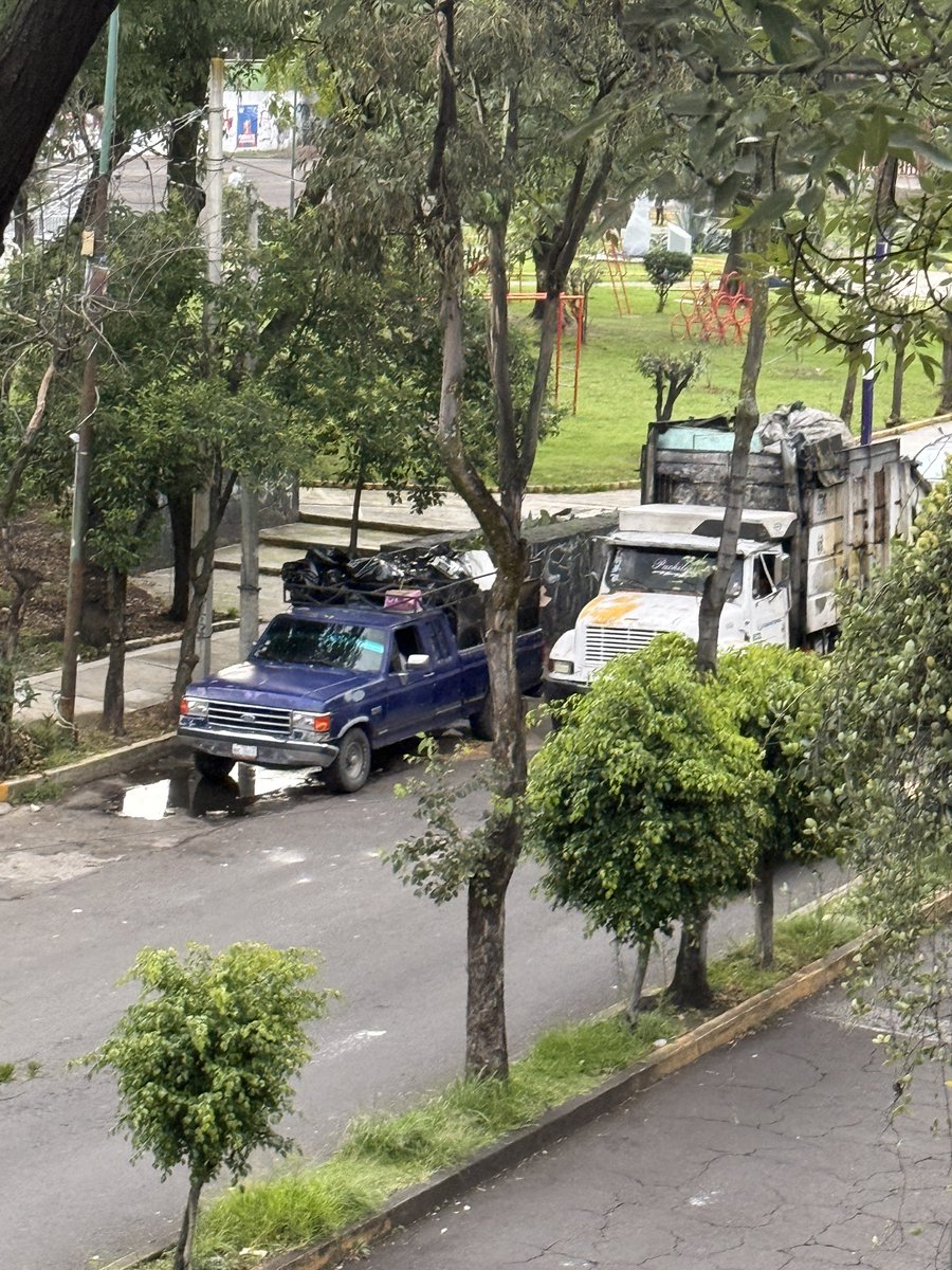 alevzz94's tweet photo. Ese camión de la basura diario se pone en doble fila a pasarse basura de un camión a otro y contaminando ¿Harán algo o son inmunes?
Calle Orizaba entre M. Anza y Huatabampo, a un lado del Banco del bienestar 
@UCS_GCDMX @OVIALCDMX @AlcCuauhtemocMx @AlessandraRdlv https://t.co/EKf4VjP38x