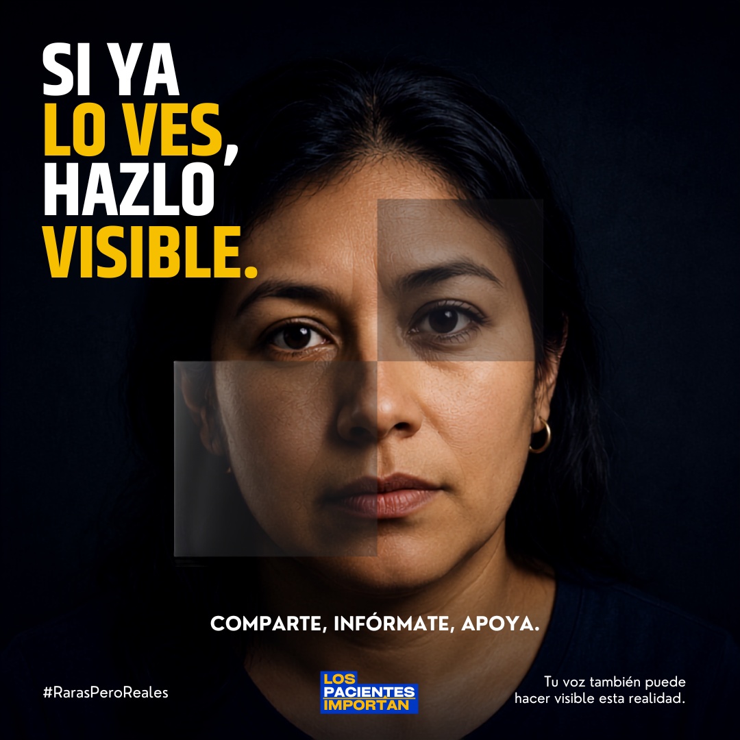 los_pacientes's tweet photo. 📣 Si ya lo ves, hazlo visible
Muchas enfermedades, barreras y necesidades en la salud son invisibles para el sistema, pero no para las pacientes.
No te calles. Comparte tu testimonio.
💛Empatiza y escucha sin juzgar
💙Exige un sistema de salud inclusivo
#LosPacientesImportan 🙌 https://t.co/gczfAQvRsX