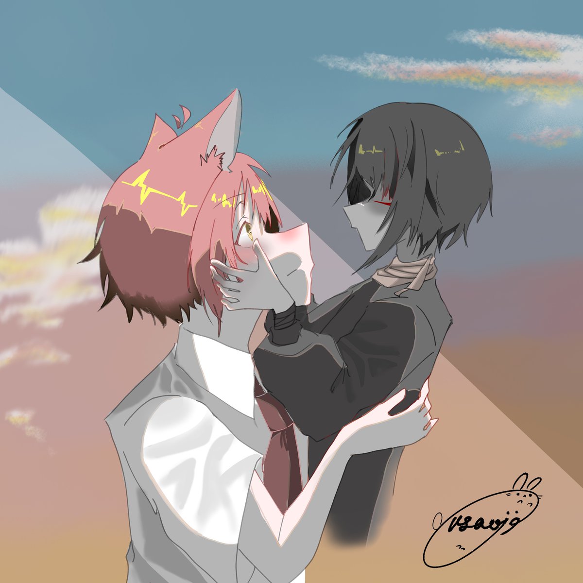 usaoji_com's tweet photo. @fennecfox_uta こちらも学生のため、時間がかかってもよろしければ無償で描かせていただきます！未経験でよければ… https://t.co/yW8274GJHg