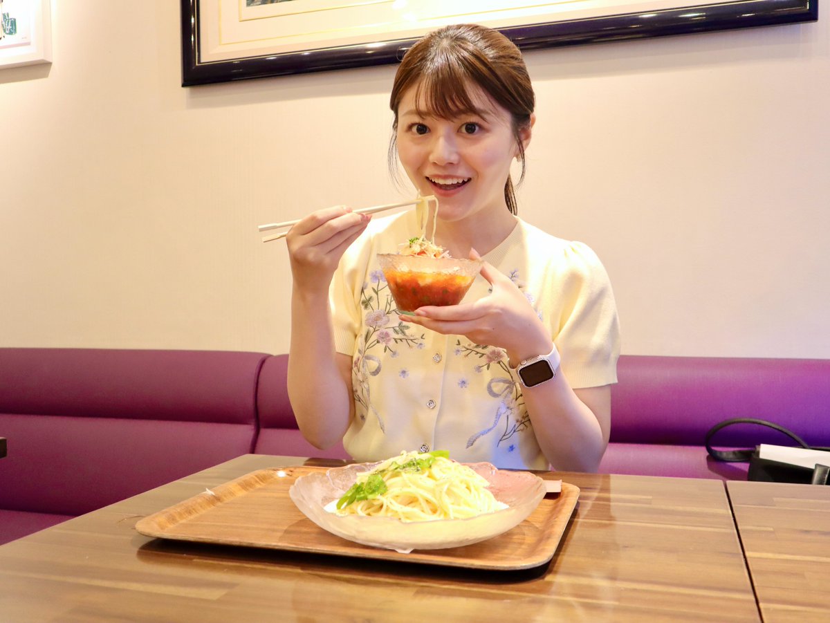 town847's tweet photo. 今回は
#日産神奈川 日野店
扇さんオススメの『インコントロ』を紹介しました📻

「インコントロ」はイタリア語で「出会い」という意味✨
お店の名前に込められた想いも素敵でした！

冷製パスタのつけ麺は新感覚😳
暑い夏にぴったりの一品でした♪

気になった方は、ぜひ足を運んでみてください！

また来週👋

#town847 #FMヨコハマ #大枝桃果