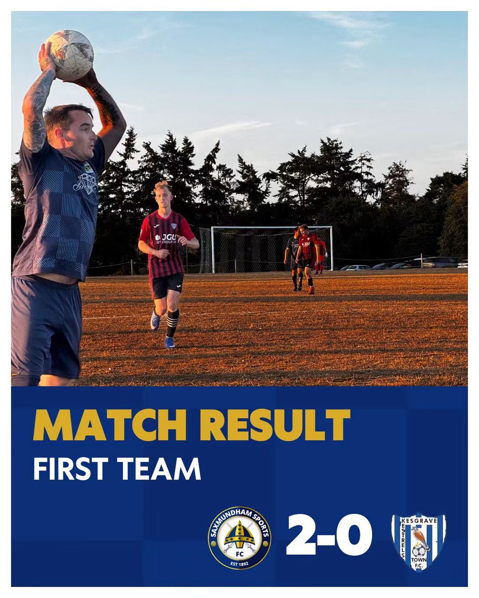 saxsportsfc's tweet photo. Back to back wins with a comfortable 2-0 scoreline this evening.

Goals from Tom Shannon (sponsored by @martinsalterandco) and Grant Overett (sponsored by Aldeburgh Construction)

More football at Carlton Park tomorrow evening as the reserves host Benhall ⚽️🎷

#upthesax https://t.co/oMRqodxPdw