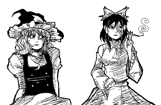 Rettsprite's tweet photo. i have been posting so much comms recently so heres somethin else lala
#touhou #nuggetsjuegosdivertidos #reimuhakurei #marisakirisame #東方Project https://t.co/VfXHduHLW8
