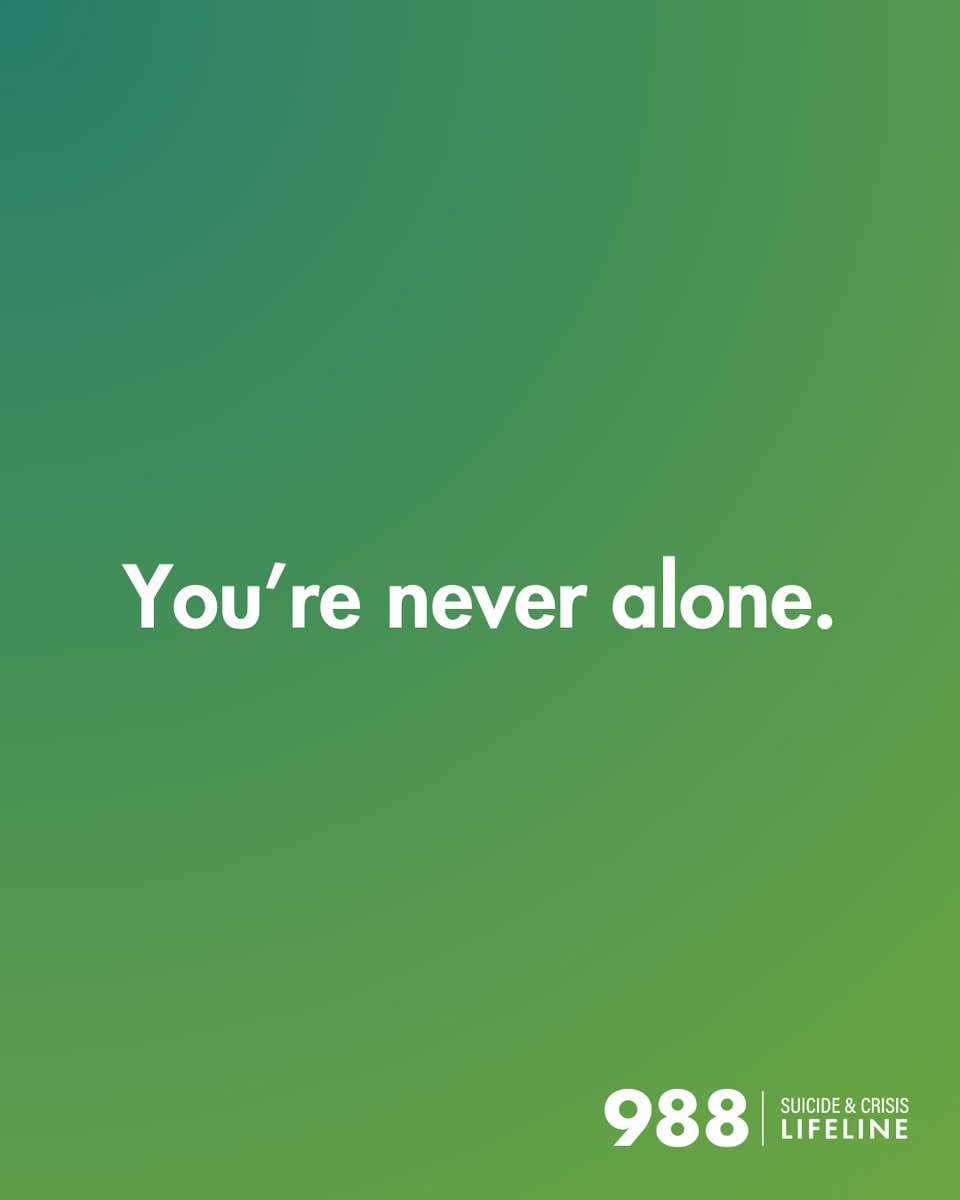 988Lifeline's tweet photo. @ someone in your life and remind them they're never alone - and that you're there for them. 💚 https://t.co/jPDuqF2Crt