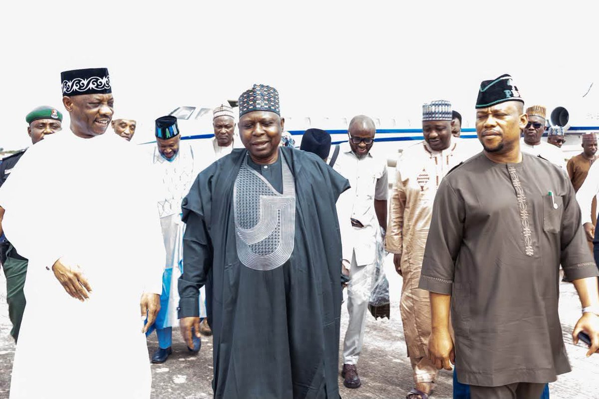 resetnija's tweet photo. PDP National Chairman, Barr. Kabiru Tanimu Turaki, SAN, led the party’s delegation to the 2026 Goodluck Jonathan Foundation Democracy Lecture in Bauchi, chaired by former President Olusegun Obasanjo.

The lecture, themed “Beyond Election: 
@GEJonathan @kabiruturakisan 

#PDP https://t.co/vBRYNFkxXe