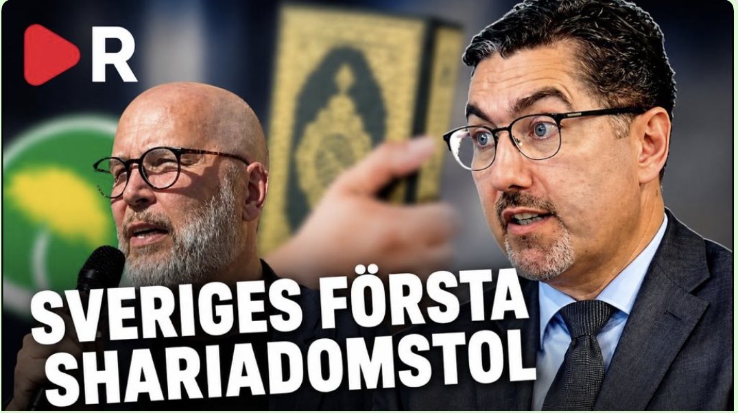 Nima_Ros's tweet photo. När jag för drygt 35 år sedan invandrade till Sverige trodde jag aldrig i min mildaste fantasi att en vit, kristen svensk man, miljöpartist (Mathias Walving Lundberg)  för egen vinnings skull skulle starta en islamisk shariadomstol. Av ren tillfällighet skulle även denna svensk vara för dödsstraff. Han har onekligen umgåtts alldeles för mycket med muslimer. 

Att främja islam är tydligen blivit en affärsidé för Mathias Walving Lundberg  och Islam generera kash till hans bankkonto.

Nu är detta verklighet. Och detta är, banne mig, något vi är skyldiga att uppmärksamma och varna för: islamistiska och antidemokratiska strukturer som på detta sätt tillåts få utrymme i vårt samhälle.

Det är häpnadsväckande hur vissa svenskar, av egenintresse, fullständigt struntar i konsekvenserna av att sådana islamistiska idéer och strukturer får etablera sig och påverka vårt samhälle.

Jag struntar fullständigt i hur Mathias Walving Lundberg  väljer att leva sitt liv eller vilka värderingar han själv vill ha. Men jag är genuint orolig för ett normsystem som innebär att vi mitt i Europa ska börja återgå till en ordning som svenskar och andra västerlänningar en gång kämpade hårt för att lämna bakom sig.

Vi har under lång tid kämpat för att religion, särskilt en islamisk variant, inte ska styra lagstiftning, rättskipning och samhällsliv, utan för ett samhälle där individens frihet, rättigheter och likhet inför lagen står i centrum. 

Jag ger i och för sig inte mycket för islam och att den inte är en religion, utan en politisk ideologi och samhällestyrningsmodell som i mångt och mycket inspireras av  fascism.  

Därför tycker jag att det är djupt oroande när islamiska  parallellstruktur inspirerad av islamisk sharia tillåts växa fram i Sverige.

Det är inte islamofobi att försvara ett sekulärt och demokratiskt rättssamhälle och rättsutveckling. Det är tvärtom en förutsättning för att individens frihet ska kunna försvaras mot religiöst och politiskt förtryck.

Detta elände måste lagstiftas bort.

Men med detta följer fler problem. Vi har dessutom oseriösa, kriminella och personer utan juridisk utbildning som driver juristbyråer. Att det inte ställs några krav på vem som får kalla sig jurist eller driva en juristbyrå är i sig ett stort problem.

Vi har krav på legitimation för en taxiförare för att få arbeta som taxichaufför, men inte någon form av licens eller auktorisation för att driva juridisk verksamhet. Detta är helt obegripligt.

Återigen till frågan: Jag har medverkat idag på @Riksstudios och blev även intervjuad av allra bästa  WE Andersson på @samhallsnytt  om just "shriadomstolen".  De problematiska delarna med miljöpartistens bragd (shariadomatol) tar jag upp i båda intervjuerna.

https://t.co/iP8E3bWKP1

https://t.co/Dy8a23T9CO