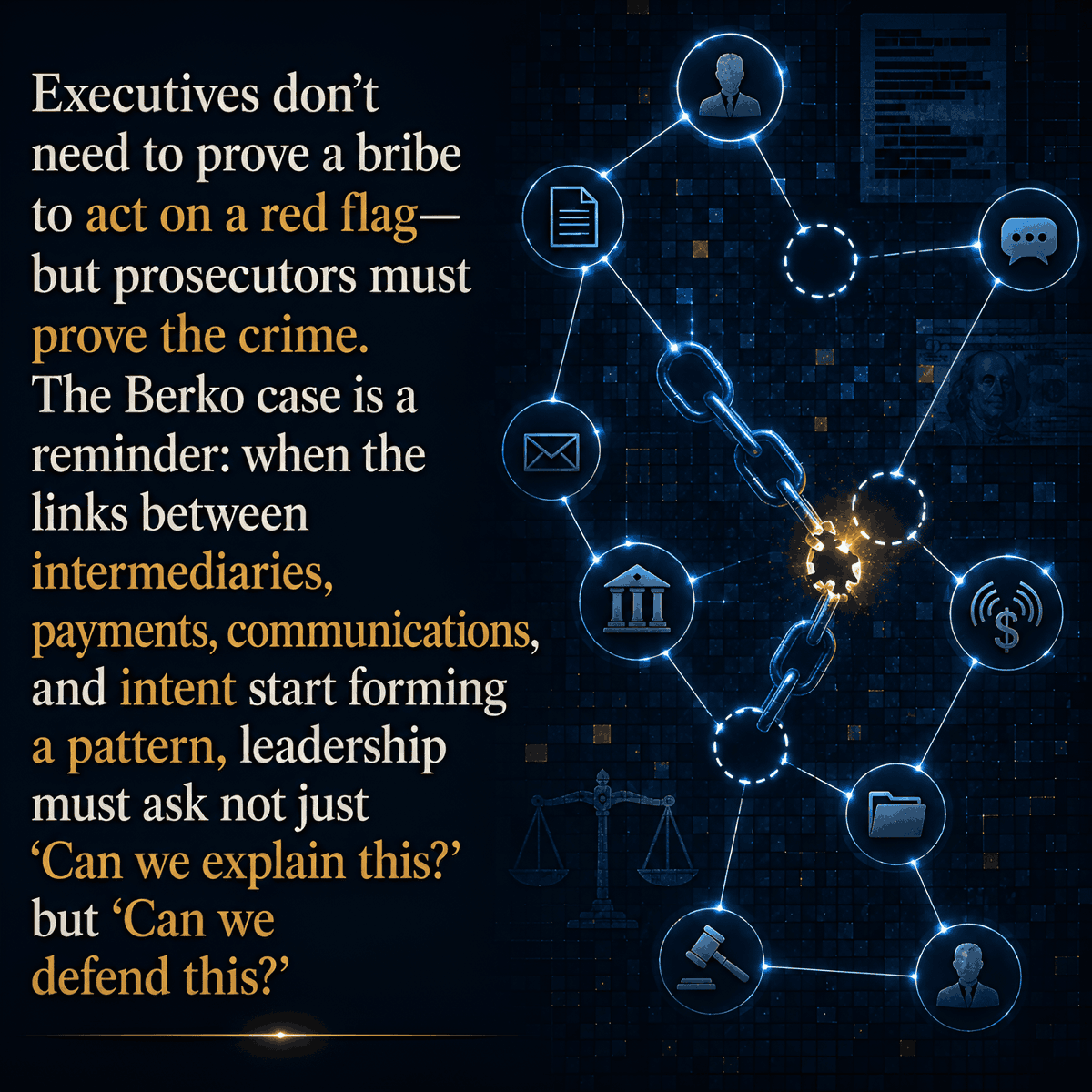 tfoxlaw's tweet photo. Where was the bribe—and why did the jury still convict? Part 2 of the Berko FCPA trial unpacks red flags, missing links, and reasonable doubt.
Read the analysis: https://t.co/Lj8wdUKJQe. #FCPA #Compliance #AntiCorruption https://t.co/LfafZCQP4k