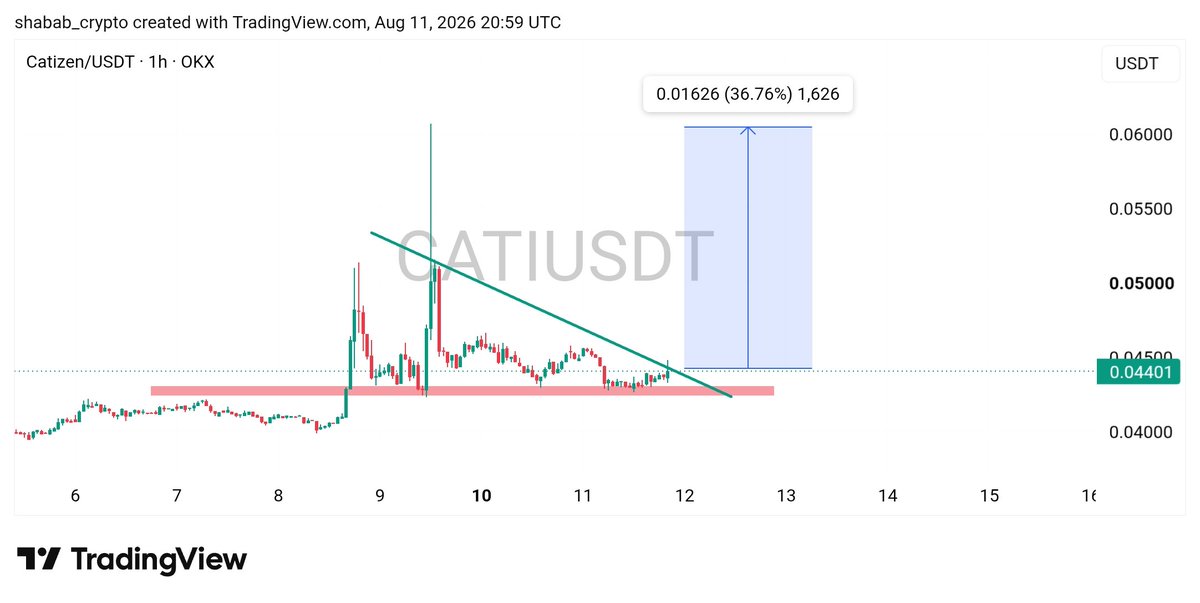 shabab_crypto's tweet photo. #CATI / #USDT 
Gn legend https://t.co/03RbNyg65L