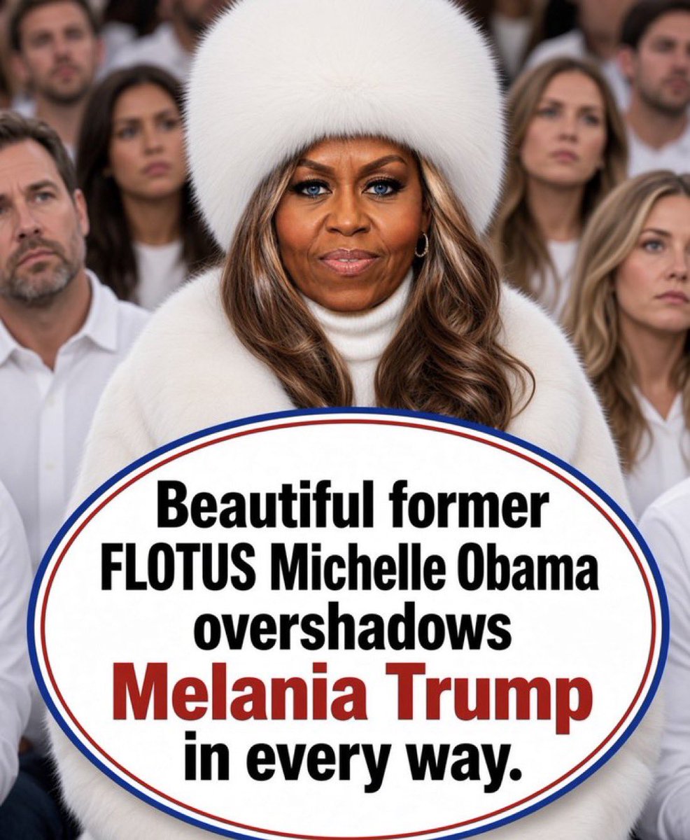 Teaseryy's tweet photo. Beautiful former FLOTUS Michelle Obama overshadows Melania Trump in every way.
Do You Agree??? https://t.co/XnGfsj9UXQ