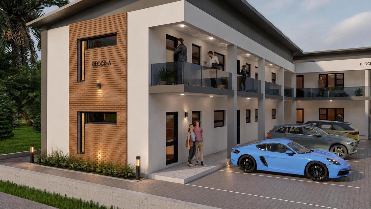 oupapilane's tweet photo. So after searching for land outside Nelspruit managed to get one which is 1800 squares on tribal land.  Took my architect to the site and today he gave me the  3D renditions of what the rentals will look like. 

We are planning to build 20 one bedroom units.   Your thoughts??? https://t.co/shXj7chgpo