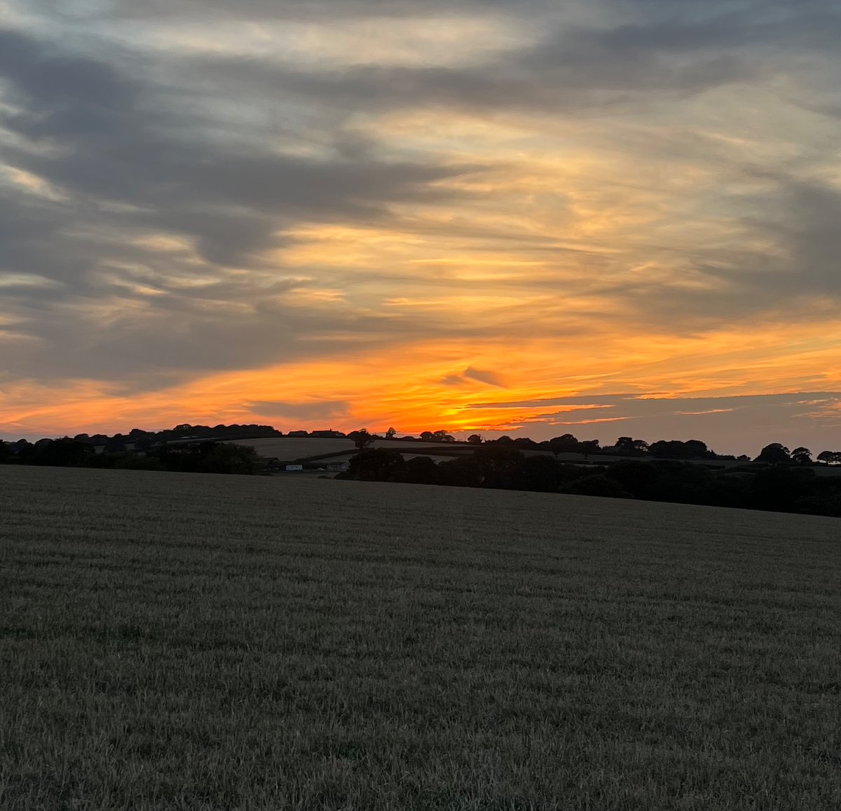 Daywales's tweet photo. Tonight’s sunset. https://t.co/ZPgNBwKwqu
