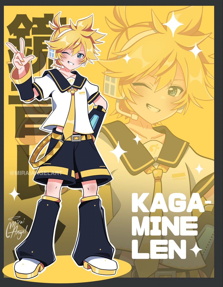 Miraiangelart's tweet photo. Hi I’m Bonnie, I love drawing Kagamine Len! 💛

#KagamineLen #鏡音レン https://t.co/ah9QetTqn5