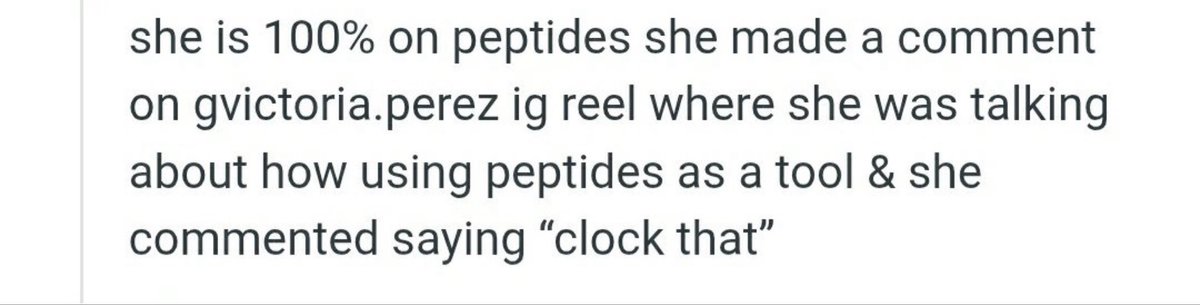 bae_milan's tweet photo. @marshminow lol it’s not even that, it’s the fact that she’s lying about how she lost weight when she’s using peptides. https://t.co/6J3WkW42ek