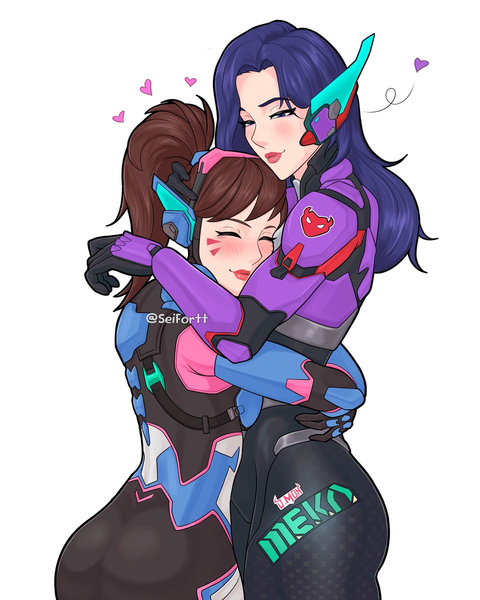 seifortt's tweet photo. After a tough battle, you have to heal🩷💜

#Dvamon #OverwatchFanart https://t.co/epiY6eSEAB