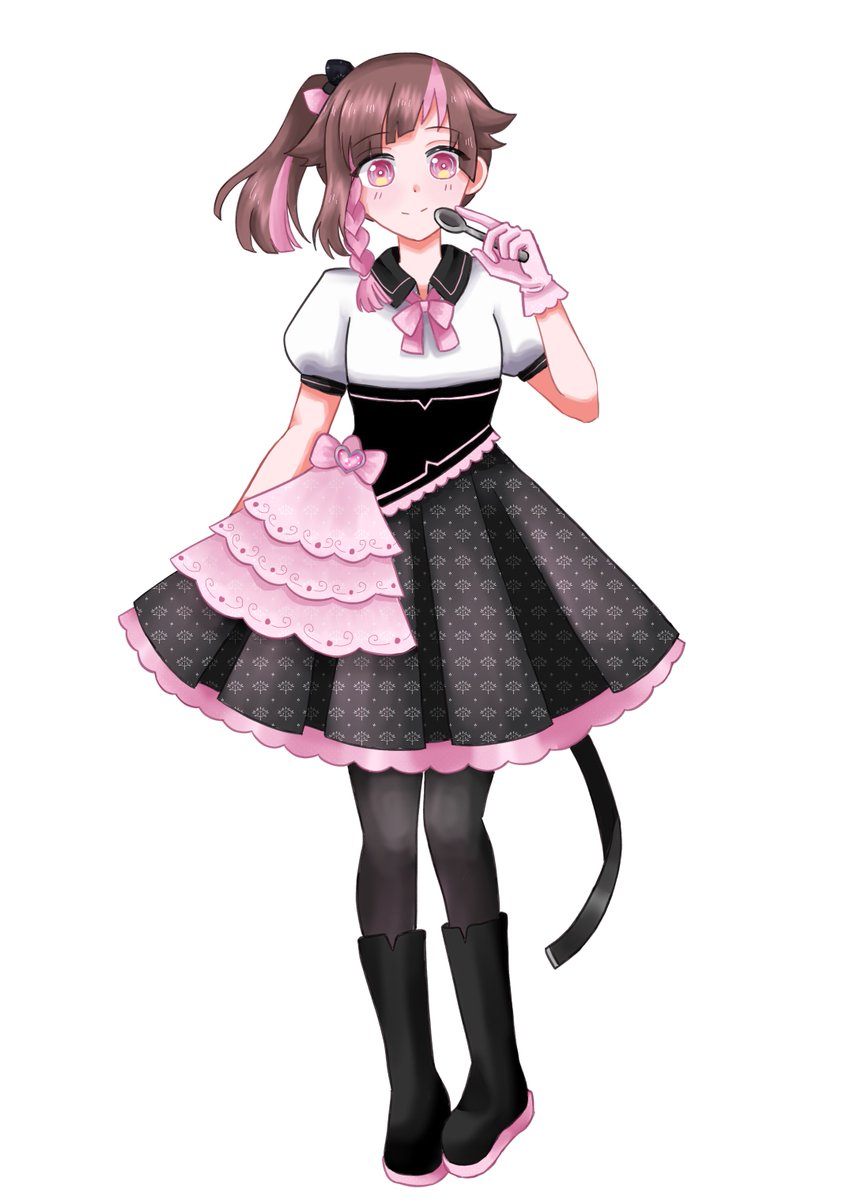GrandeLibrarian's tweet photo. The worst thing about my hard drive dying was losing all of my art..! But I managed to save these C4talyst pictures from the Loveit video!

I want to design more pretty dresses..! https://t.co/1DrnZtvUST
