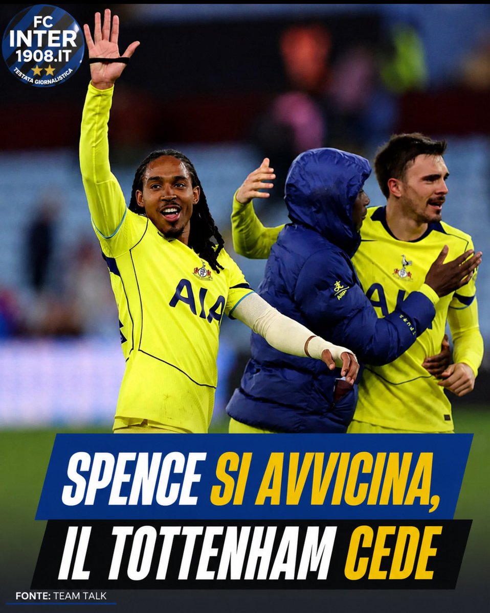 marifcinter's tweet photo. ⚫️🔵 Il Tottenham ha accettato di abbassare le proprie richieste per la cessione di Djed Spence. L’Inter aveva chiarito fin dall’inizio di avere un budget preciso per il nuovo esterno destro e di non essere disposta a superare i 30 milioni di euro. Una cifra che adesso sarebbe stata accettata dal Tottenham. L’Inter sta inoltre preparando un contratto importante per Spence e le parti si stanno avvicinando alla chiusura dell’operazione. La volontà del giocatore ha avuto un ruolo determinante nell’accelerazione della trattativa @TEAMtalk