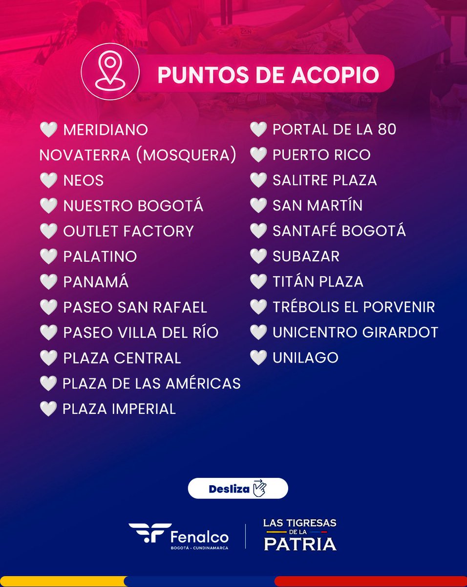 GranEstacionCC's tweet photo. ¡Acércate a donar en tu centro comercial más cercano! 📦❤️‍🩹

Colombia somos todos 🇨🇴 https://t.co/j2YjWPVT9k