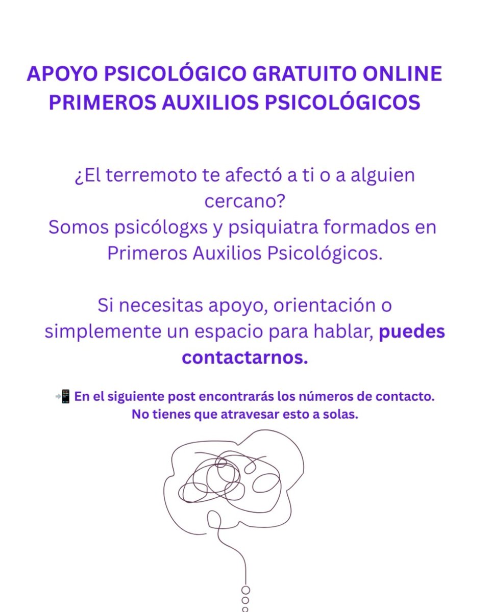 Buternot's tweet photo. @selvaylluvia Te dejo la info de un grupo de psicólogos que están dando apoyo online gratuito! En la segunda imagen están los números de teléfono y la población en la que se enfocan https://t.co/6NmzNALLx1