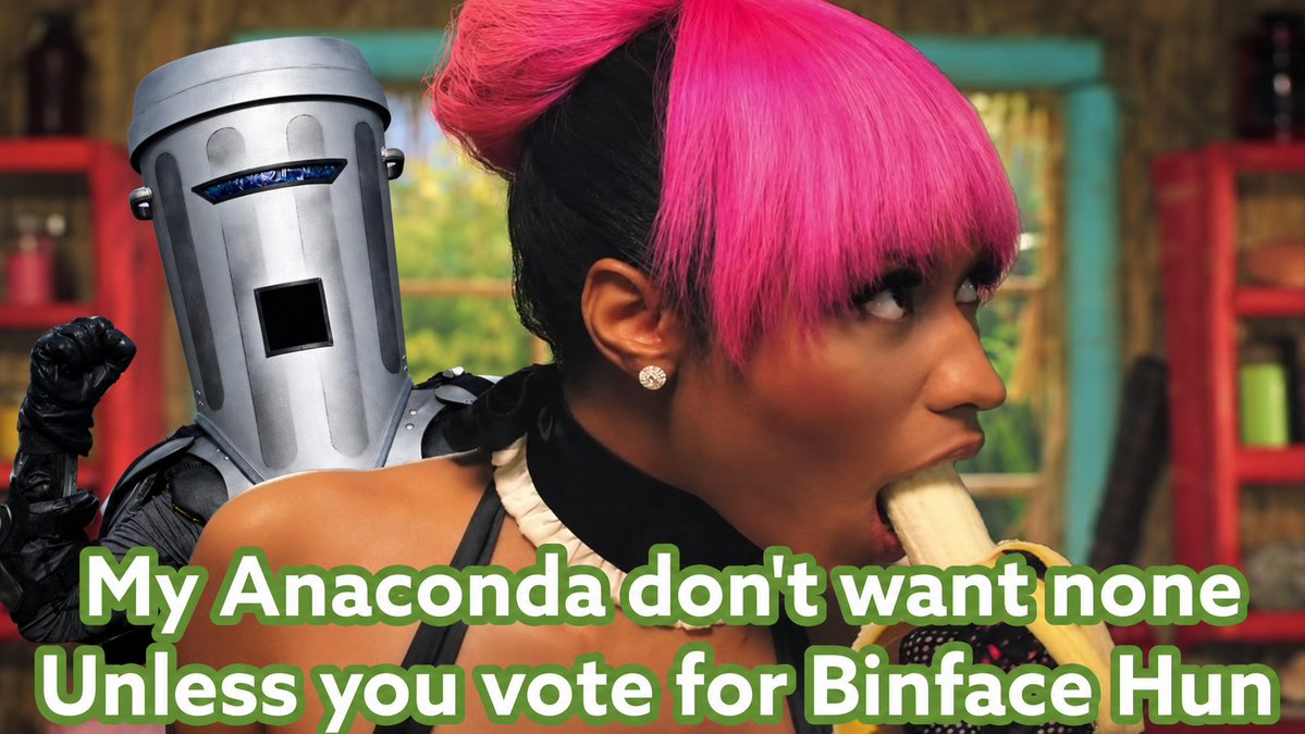 BinfaceSOL's tweet photo. @CountBinface My anaconda don't want none.
Supporting Count Binface 🗑️ https://t.co/UwXzRSg8h9