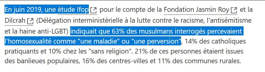 Sarjee_'s tweet photo. @montemboeuf @DocteurMller C'est un invariant dans les études sociologiques des☪️européens dans tous les pays européens où ils sont (et évidemment aussi dans leur pays d'origine) : les musulmans sont la communauté la plus homophobe en Occident à des taux majoritaires, car l'homophobie est structurelle. https://t.co/3zaJ8rNr00