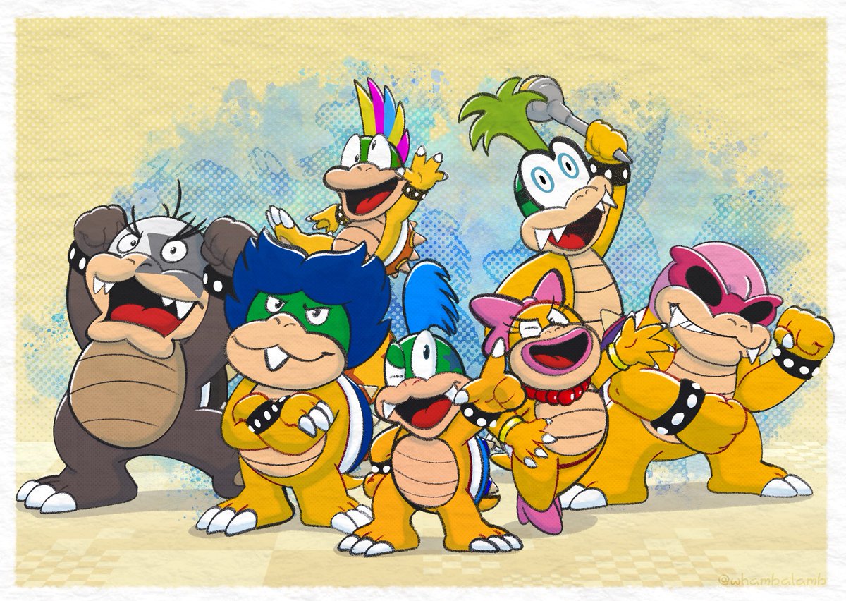 wambylamb's tweet photo. Koopalings! https://t.co/o5BLwxwFDY