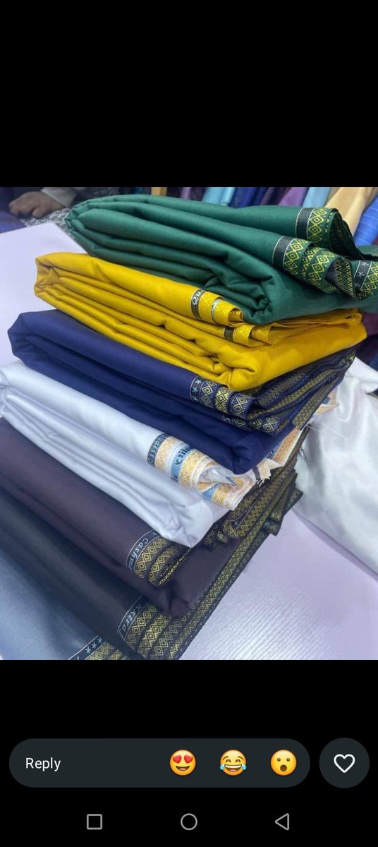 ObilorCallistus's tweet photo. Quality fabrics in stock for sale
@Barbara29835108 https://t.co/i6AorAijfY