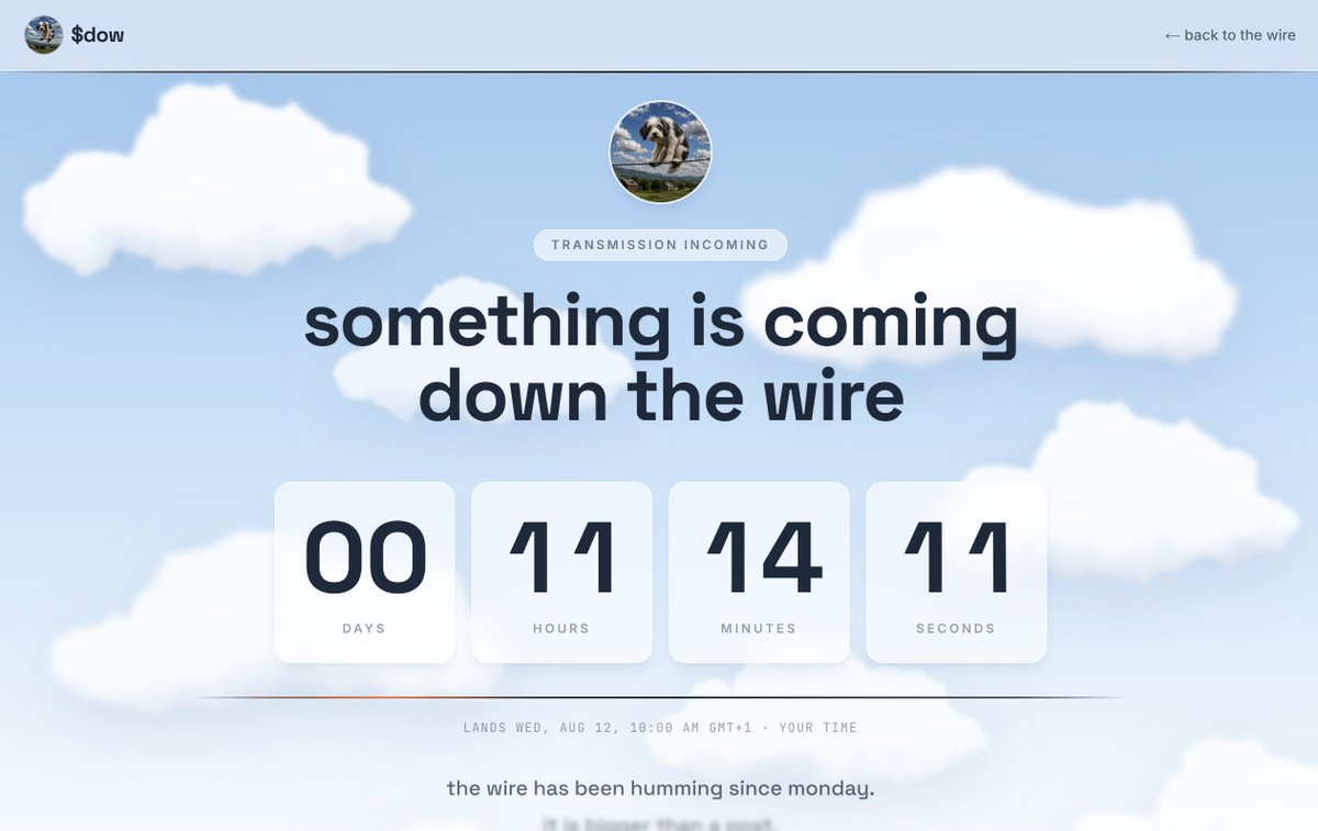 dogonwire's tweet photo. The Dog is almost here and he didn’t come empty-pawed. 

Stay tuned! https://t.co/amBwkuEdTj