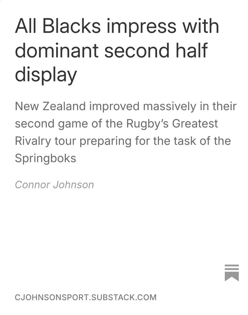 _cjohnson28's tweet photo. 🏉 All Blacks impress with dominant second half display.
https://t.co/DvcM7uKF8n https://t.co/yBUeZL3s90