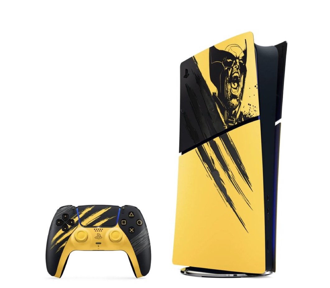 Indie5051's tweet photo. Sony ha revelado consolas y controles de PlayStation 5 de edición limitada del videojuego de Wolverine. https://t.co/yfDjAPxcV7