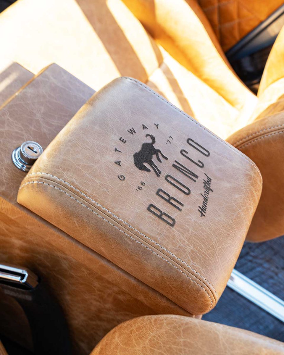 GatewayBronco's tweet photo. Inside this 1970 Brittany Blue Ford Bronco by Gateway Bronco, distressed Italian leather and diamond-stitched high-back seats create the kind of handcrafted space you want to climb into and never rush out of.
#gatewaybronco #dreamstodriveways #classicbronco #fordbronco https://t.co/EwnK3MXm97