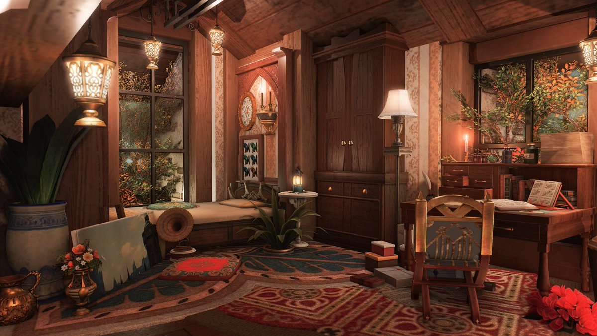 DaenyLove's tweet photo. "The Book Nook" [L] 📔🌹🌿

#ff14housing #hgxiv #HousingEden #FF14ハウジング #ffxivhousing #daenylovehousing https://t.co/6WX0PFZBQy