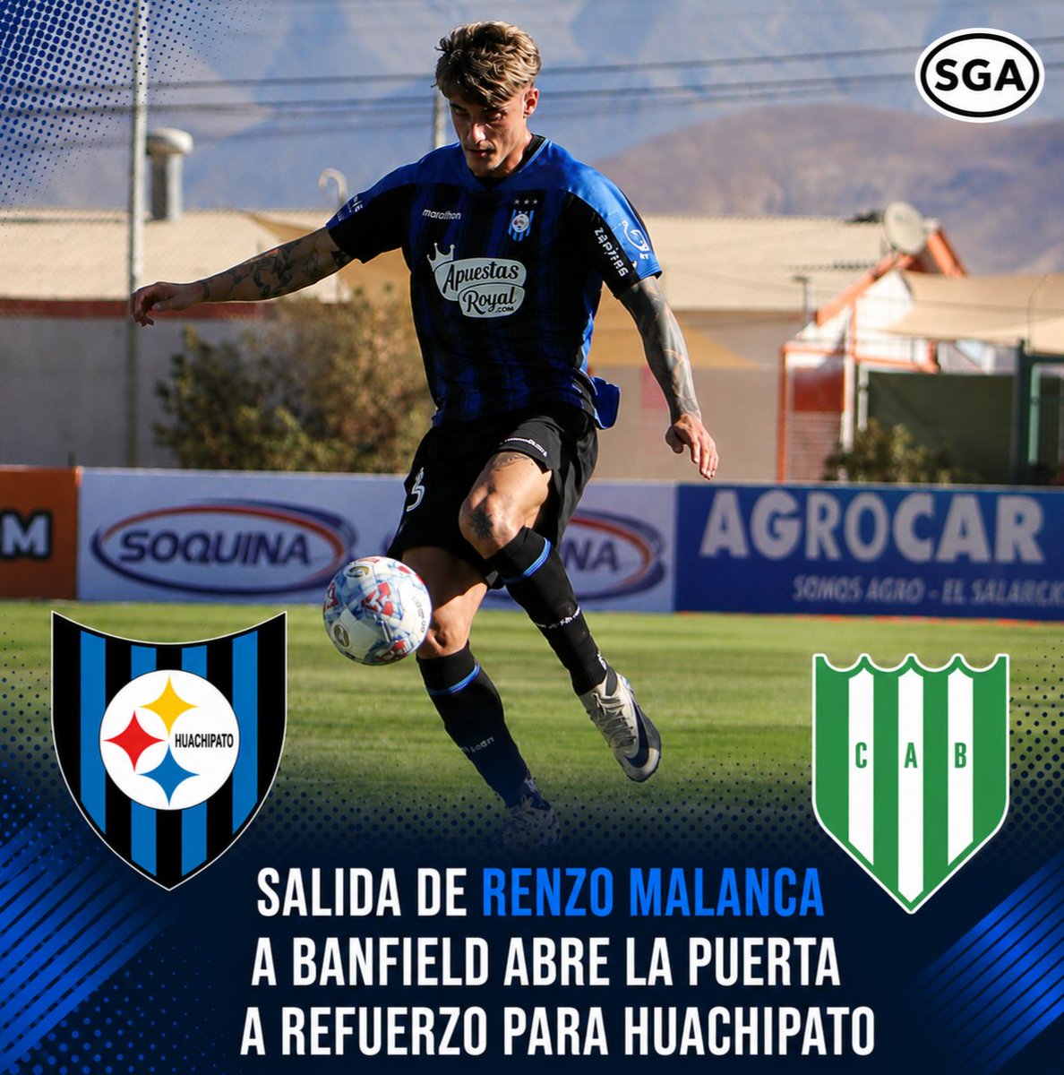 SGodoyAcosta's tweet photo. Luego de que hoy #Huachipato y #Banfield cerraran el traspaso del defensor Renzo Malanca (🇦🇷), mediante la venta del 50% de sus derechos económicos y la firma de un contrato hasta 2029, la dirigencia acerera decidió acoger los llamados del técnico Jaime García. Por ello, se aceleran negociaciones con un jugador extranjero.