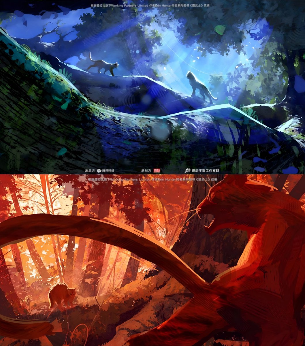 CartoonsOTMoon's tweet photo. Primeros concept art de la serie animada de WARRIOR CATS:

La historia narra la vida y las batallas de clanes de gatos salvajes que habitan en el bosque. https://t.co/AFetQUq72S