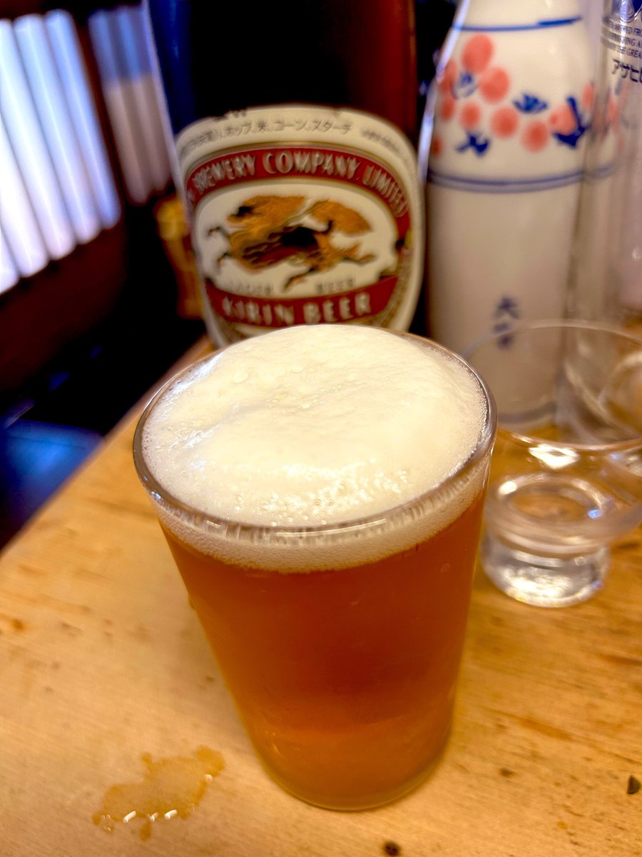 SteaveKR's tweet photo. 最後は壜ビールで締めて帰りました😌 https://t.co/WlQTrT3iaf